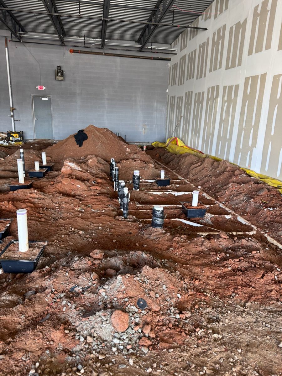 Underground plumbing in the trenches